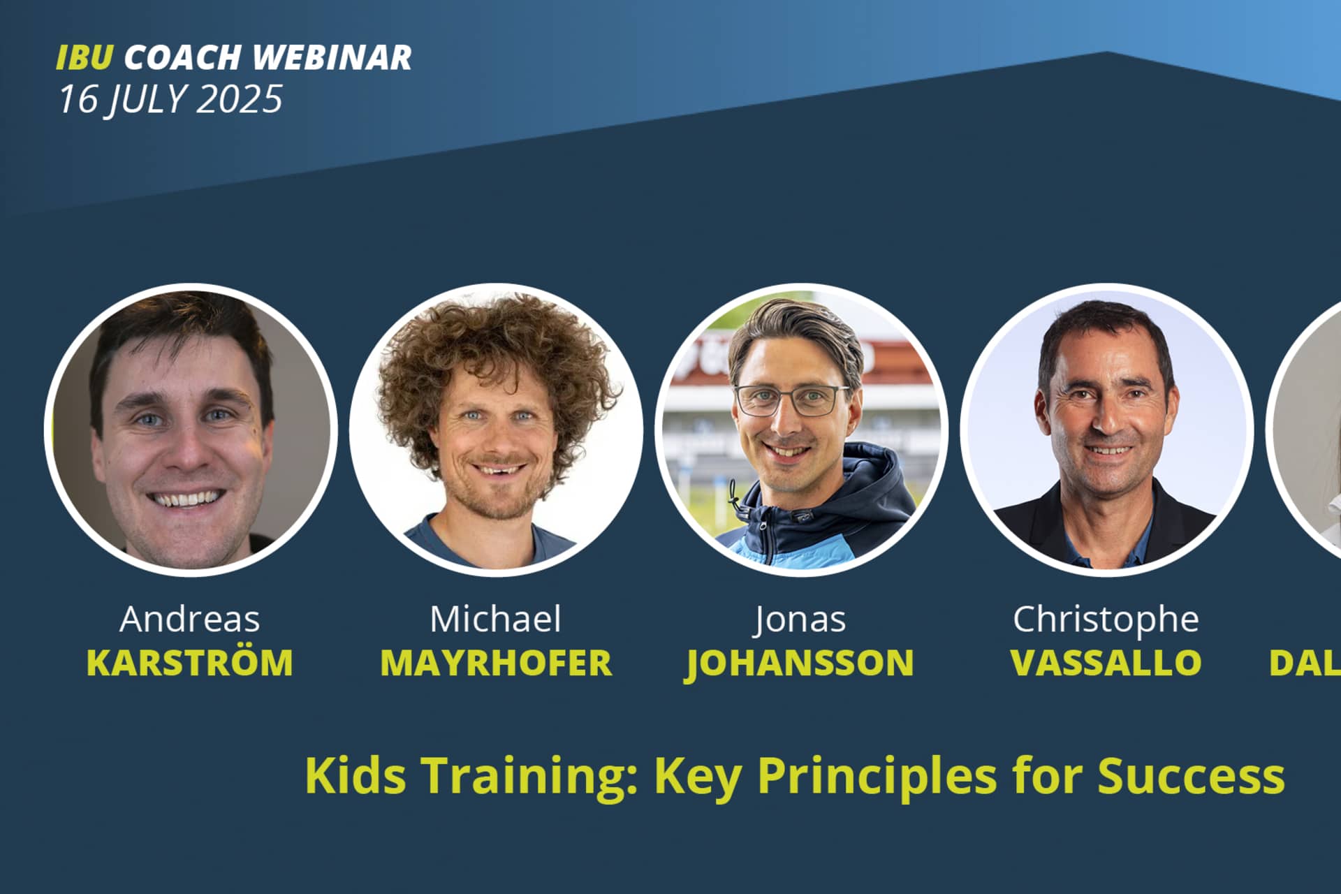Webinar on Kids Training – Key Principles for Success