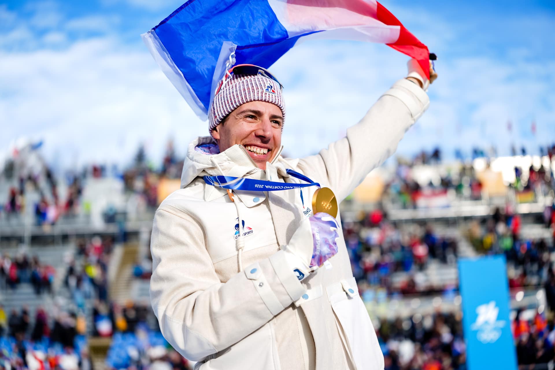 Quentin Fillon Maillet Blazes to Milan/Cortina Sprint Gold Medal