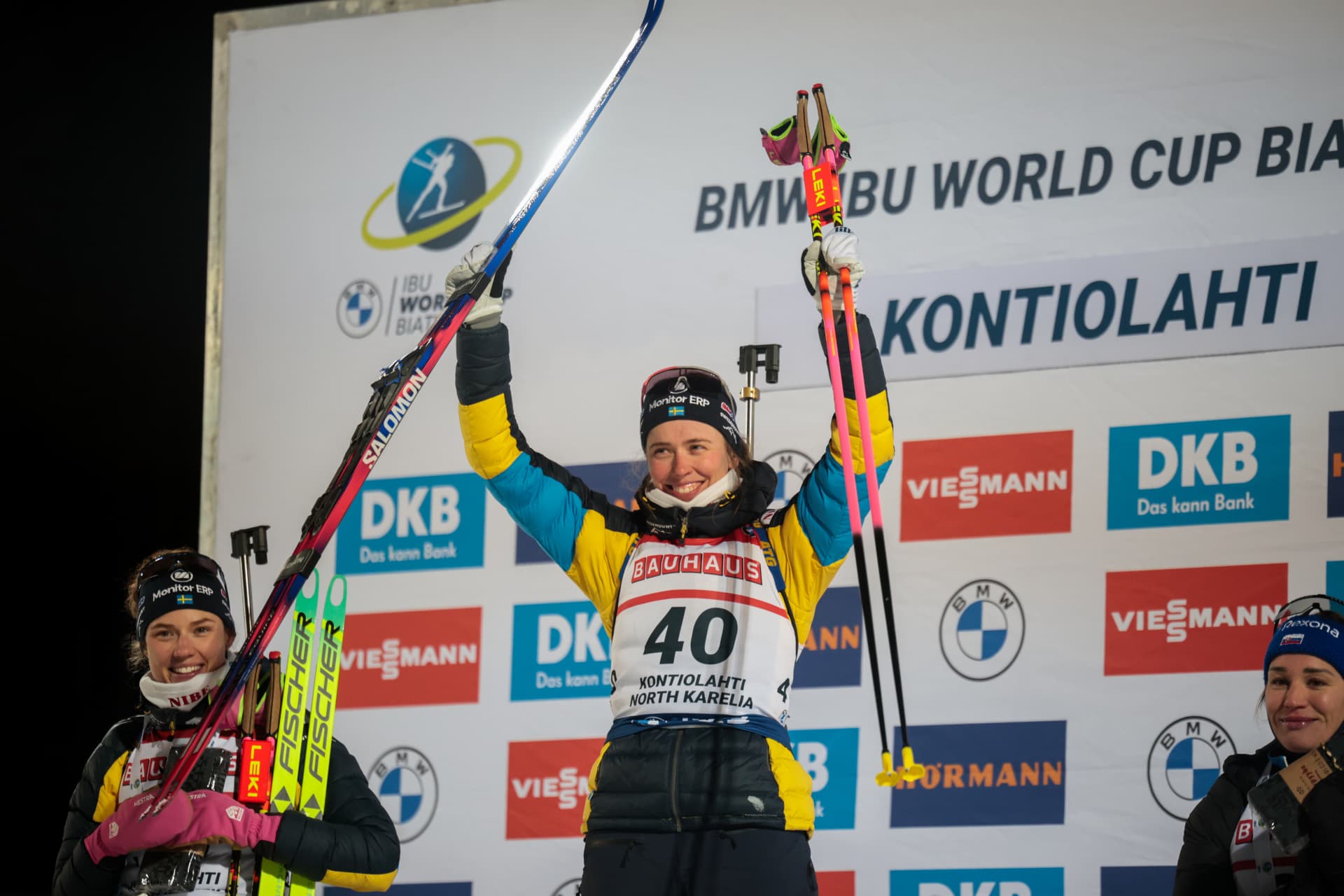 Schwedische Schwestern im 15 km Einzel von Kontiolahti auf dem Podest, Elvira siegt mit perfektem Schießen