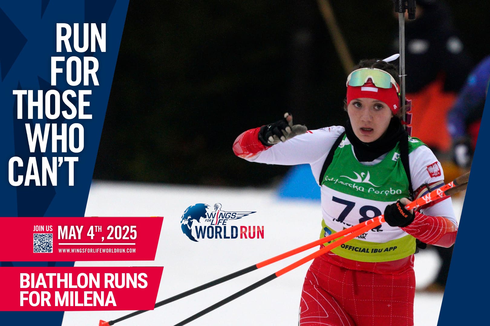 Biathlon Runs for Milena Widlak: Join the Biathlon Family at the Wings For Life World Run