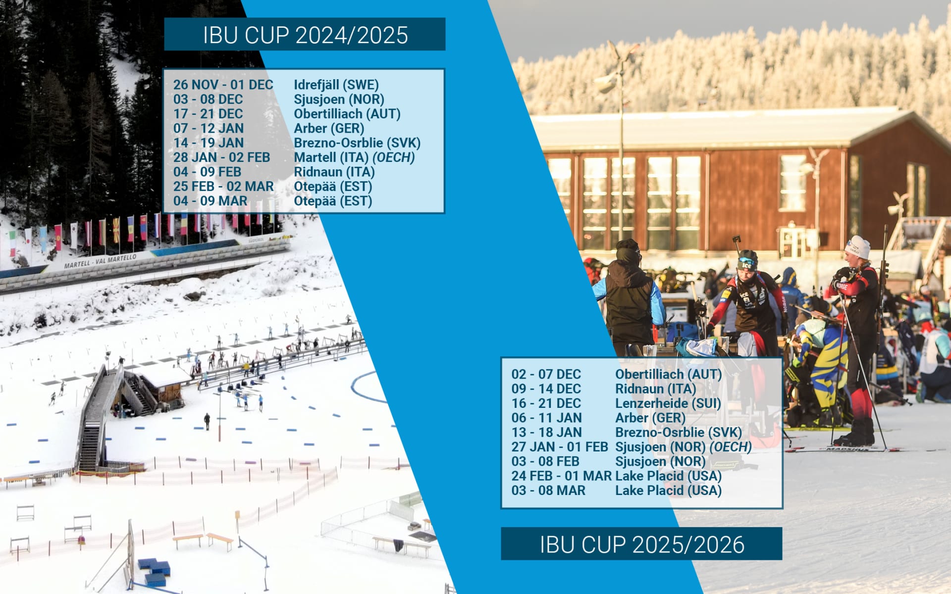 IBU Cup Schedule Change and Calendar Announcement